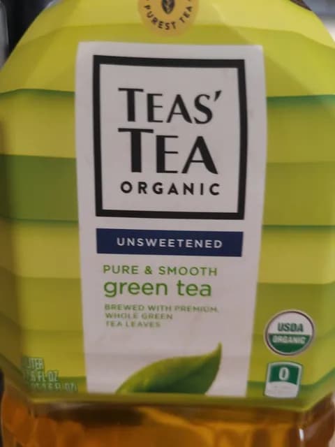 Teas' Tea Organic Unsweetened Pure & Smooth Green Tea