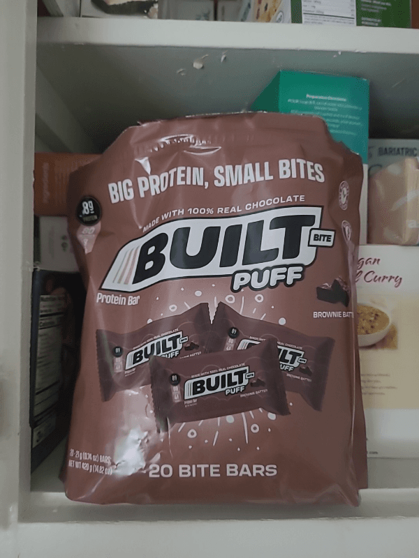Built Bite Brownie Batter Puffs