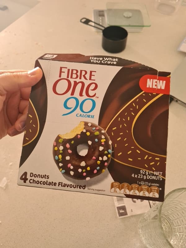 Fibre One 90 Calorie Donuts Chocolate Flavoured