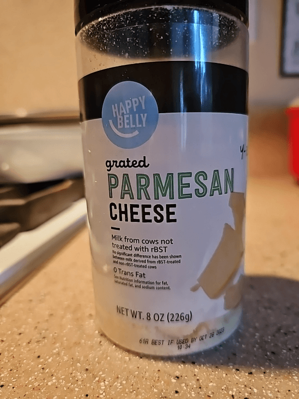 Happy Belly Grated Parmesan Cheese