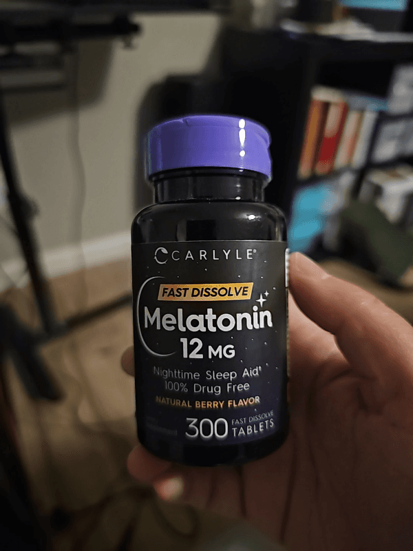 Carlyle Fast Dissolve Melatonin Nighttime Sleep Aid 100% Drug Free Natural Berry Flavor