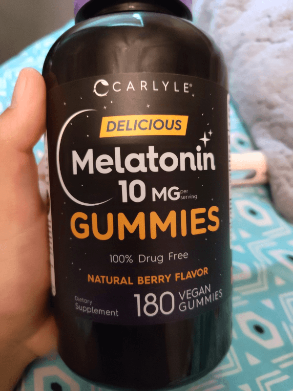 Carlyle Delicious Melatonin Gummies Natural Berry Flavor Dietary Supplement