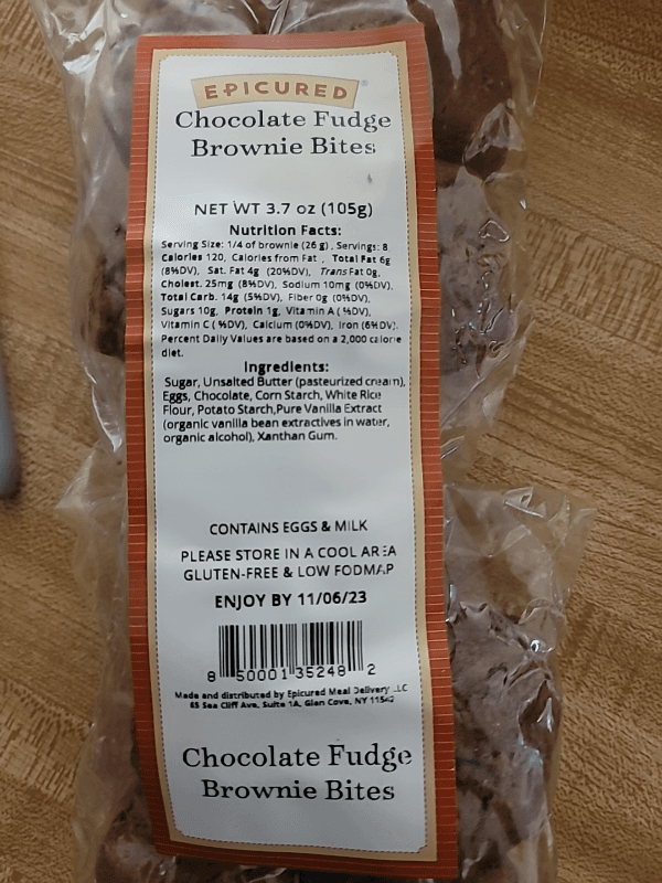 Epicured Chocolate Fudge Brownie Bites
