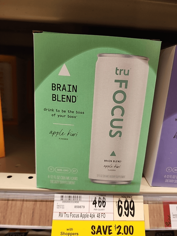 Tru Focus Apple Kiwi Brain Blend