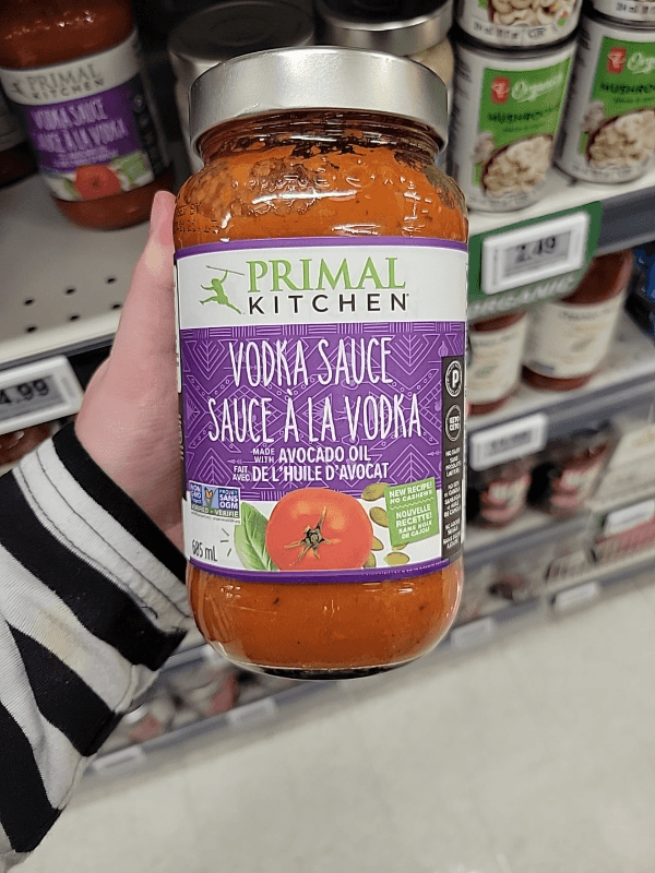 Primal Kitchen Vodka Sauce Made With Avocado Oil