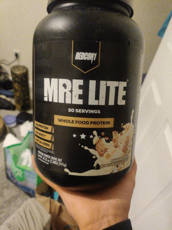 Redcon1 Mre Lite Whole Food Protein Powder Drink Mix Banana Nut Bread Flavor