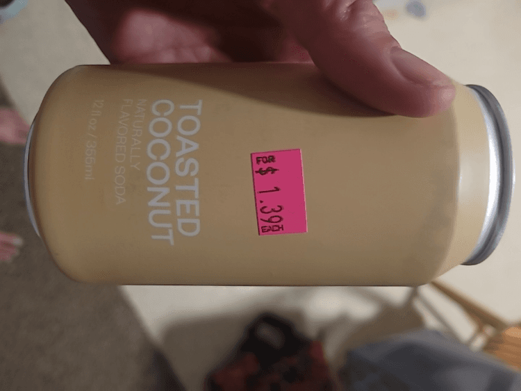 Toasted Coconut Naturally Flavored Soda