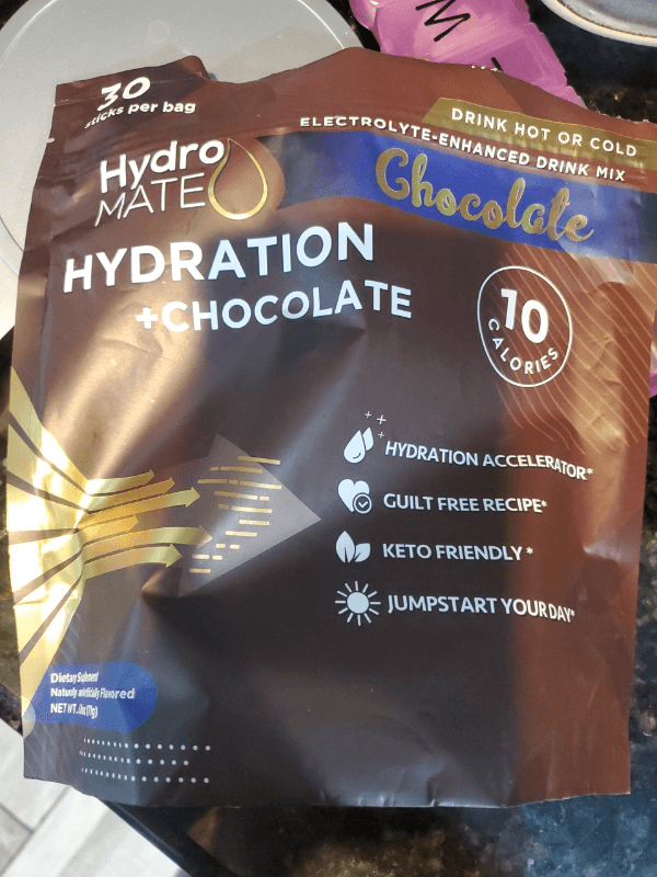 Hydromate Electrolyte-Enhanced Drink Mix Hydration + Chocolate