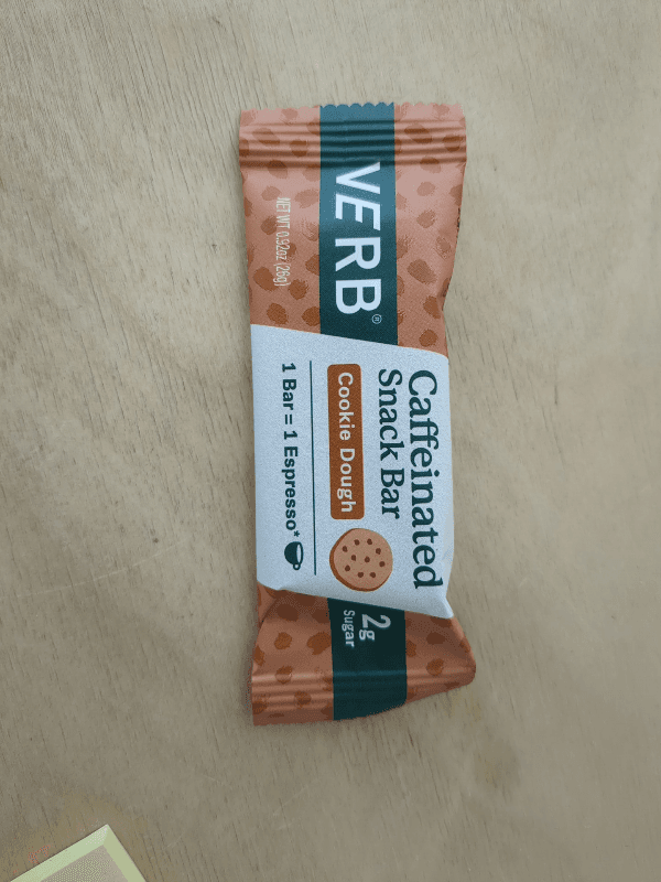 Verb Caffeinated Snack Bar Cookie Dough