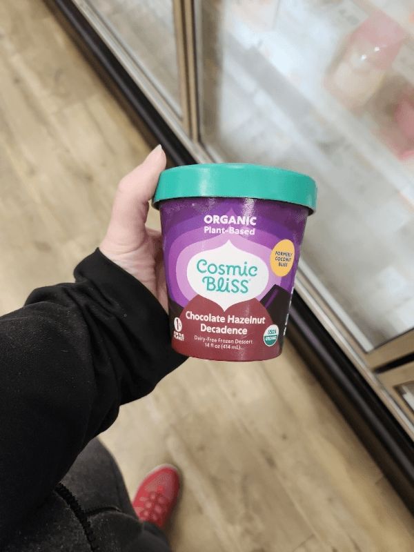 Cosmic Bliss Organic Plant-Based Chocolate Hazelnut Decadence Dairy-Free  Dessert