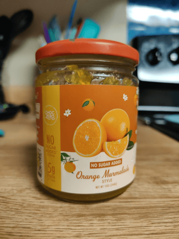 Choczero No Sugar Added Orange Marmalade