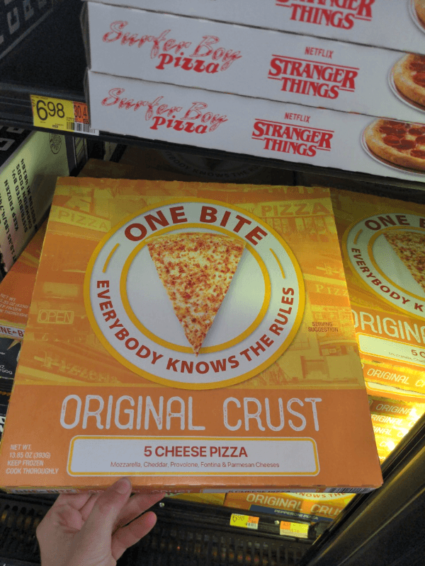 One Bite Original Crust 5 Cheese Pizza