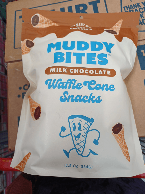 Muddy Bites Milk Chocolate Waffle Cone Snacks