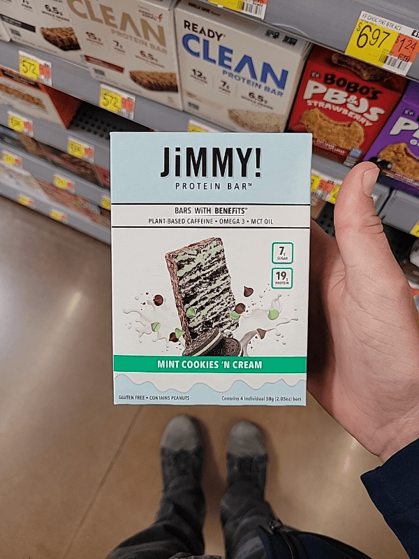 Jimmy! Mint Cookies 'N Cream Protein Bar