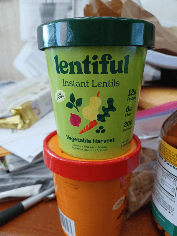 Lentiful Instant Lentils Vegetable Harvest