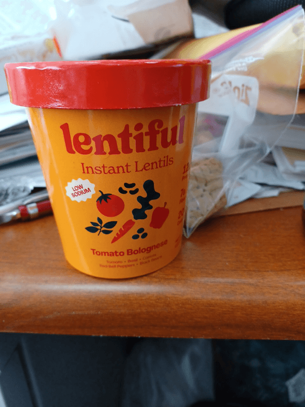 Lentiful Instant Lentils Tomato Bolognese
