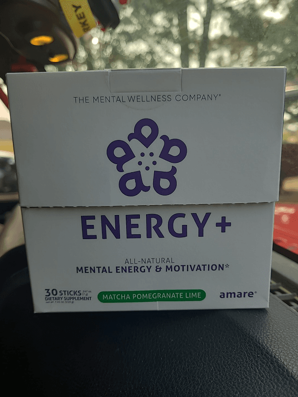 Amare Energy+ Mental Energy & Motivation Matcha Pomegranate Lime Dietary Supplement