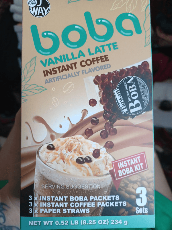 Boba Vanilla Latte Instant Coffee