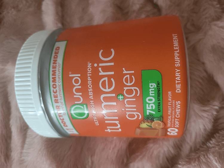Qunol Turmeric Ginger Soft Chews Dietary Supplement