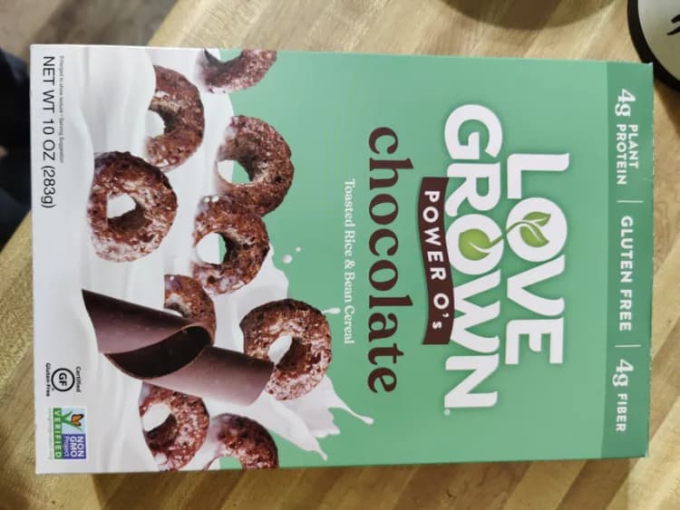 Love Grown Power O'S Chocolate Toasted Rice & Bean Cereal
