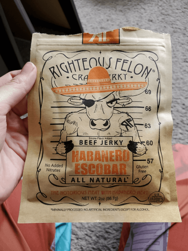 Righteous Felon Habanero Escobar Beef Jerky