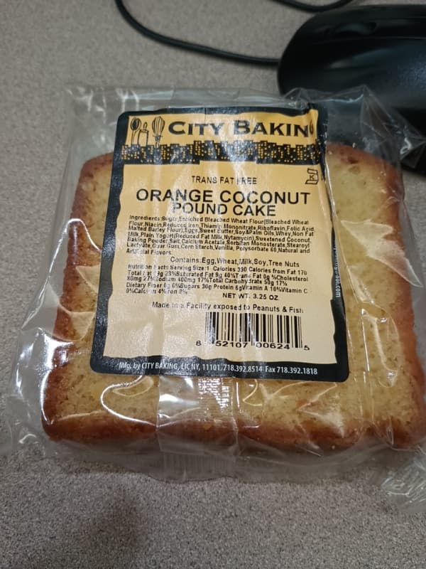 City Baking Orange Coconut Pound Cake