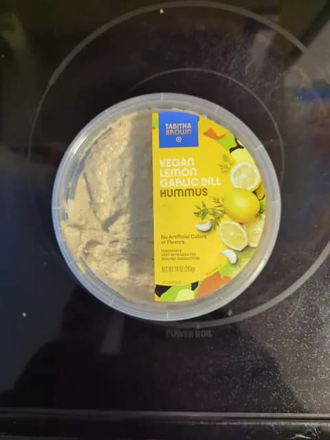 Tabitha Brown Vegan Lemon Garlic Dill Hummus