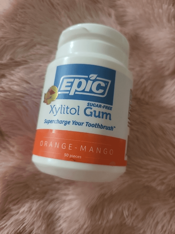 Epic Sugar-Free Xylitol Gum Orange-Mango
