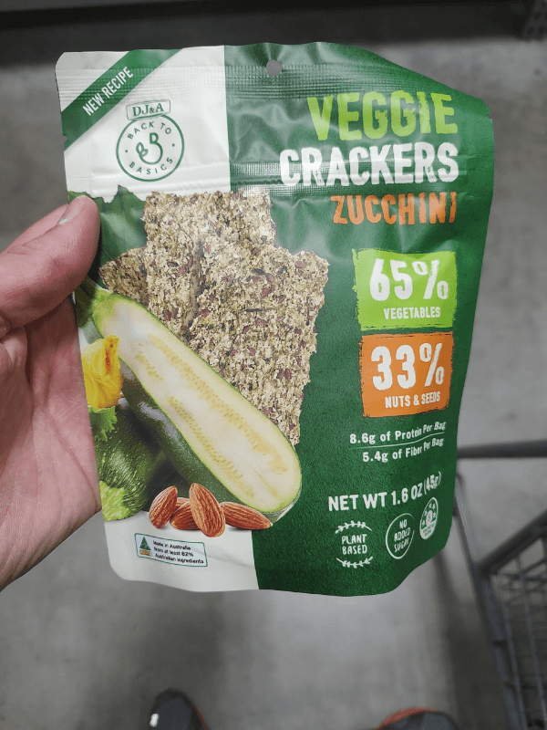 Dj&A Back To Basics Veggie Crackers Zucchini