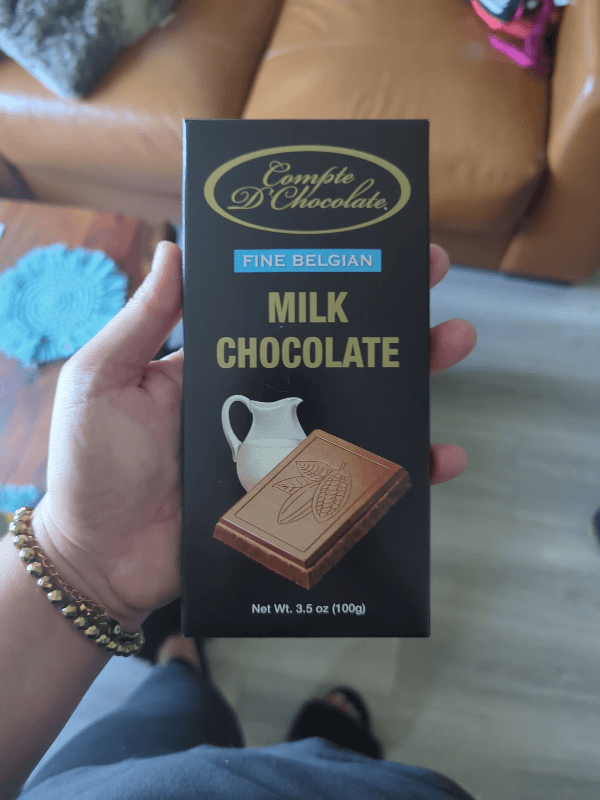 Compte D'Chocolate Fine Belgian Milk Chocolate
