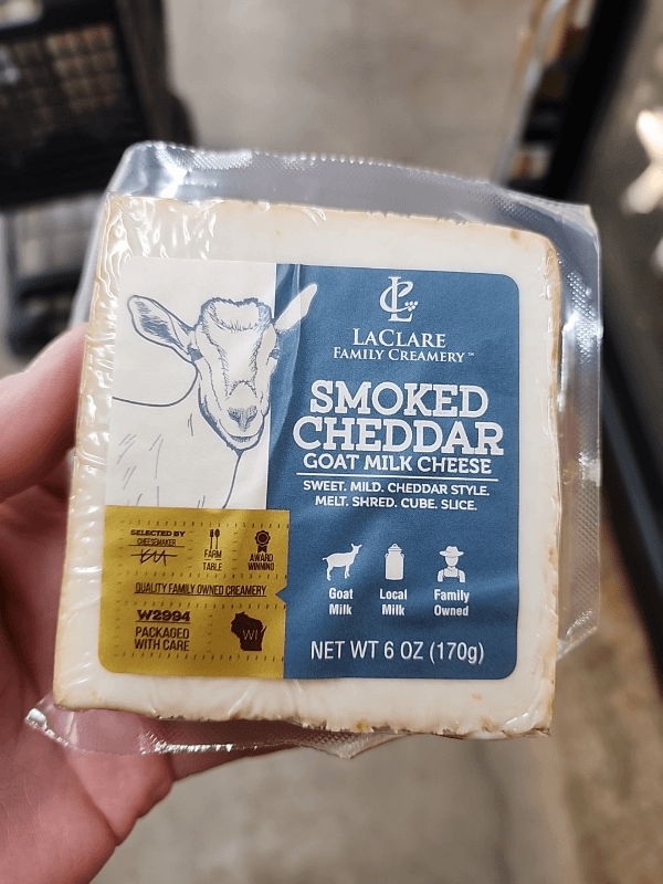 Laclare Family Creamery Smoked Cheddar Goat Milk Cheese