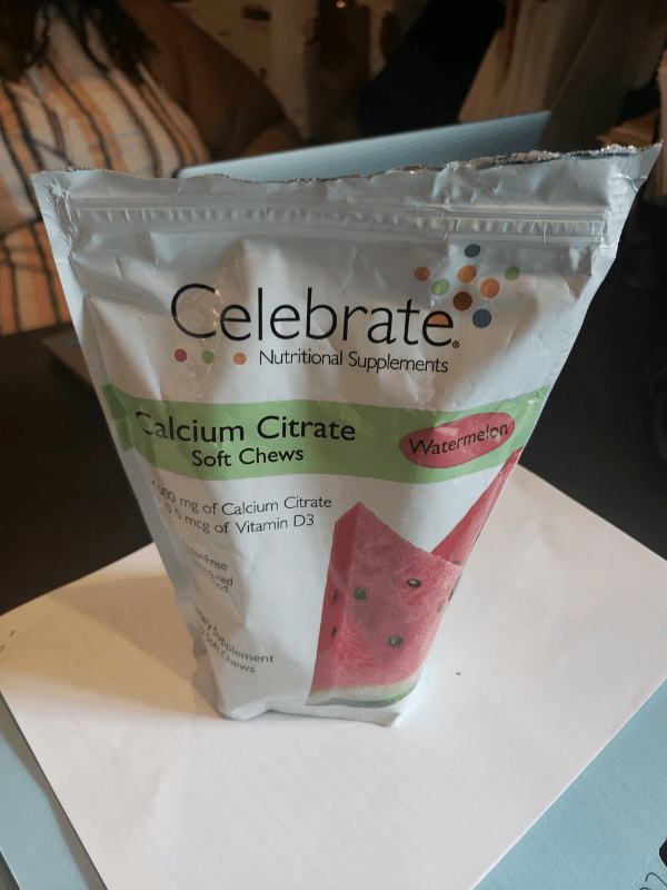 Celebrate Calcium Citrate Soft Chews Watermelon