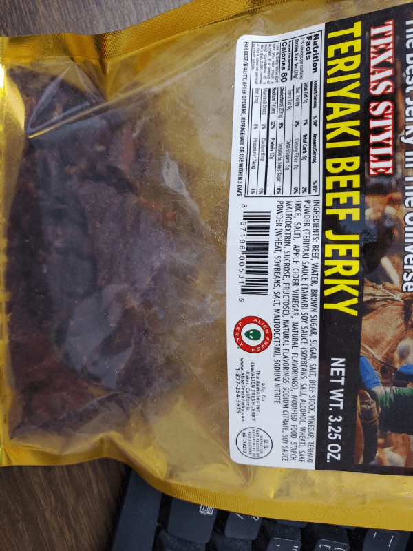 Alien Fresh Jerky Texas Style Teriyaki Beef Jerky