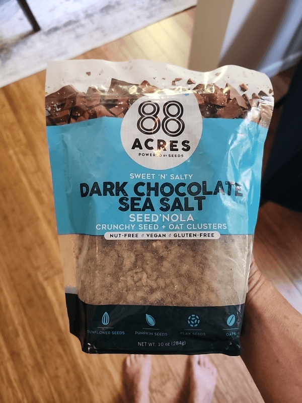 88 Acres Dark Chocolate Sea Salt Seed'Nola