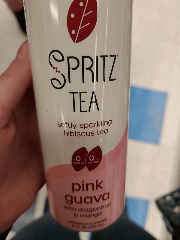 Spritz Tea Pink Guava With Dragonfruit & Mango Sparkling Hibiscus Tea