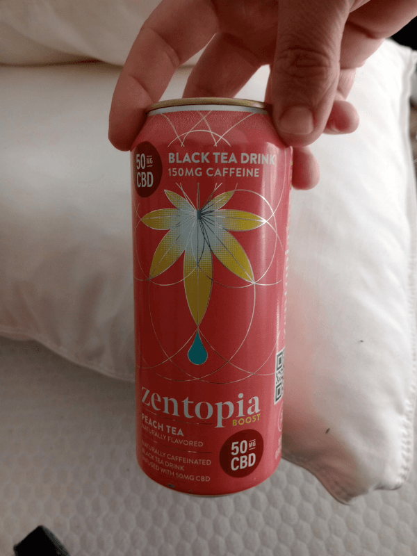 Zentopia Peach Boost Cbd Caffeinated Black Tea