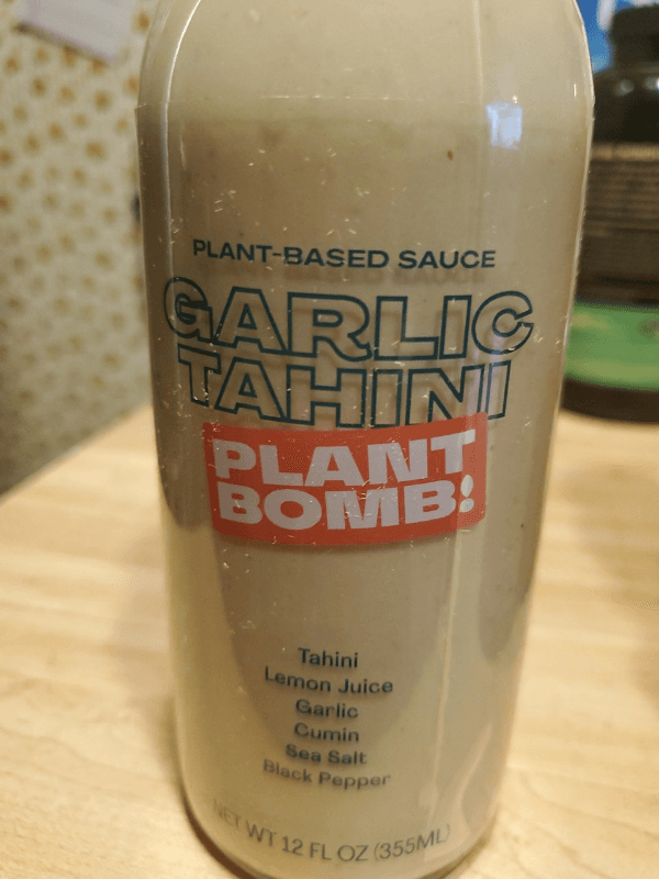 Plant Bomb! Garlic Tahini Plant-Based Sauce