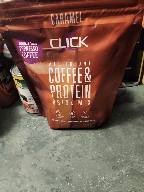 Click All-In-One Coffee & Protein Drink Mix Caramel
