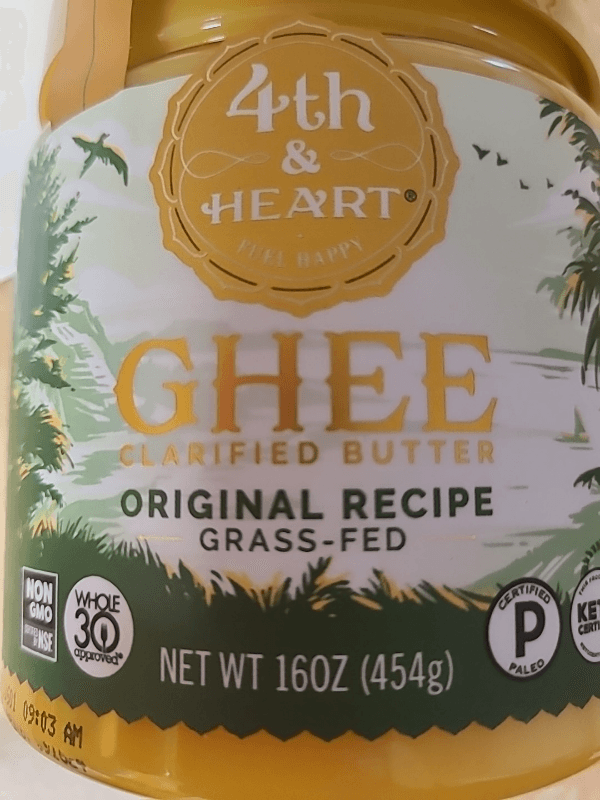 4Th & Heart Original Recipe Grass-Fed Ghee Clarified Butter