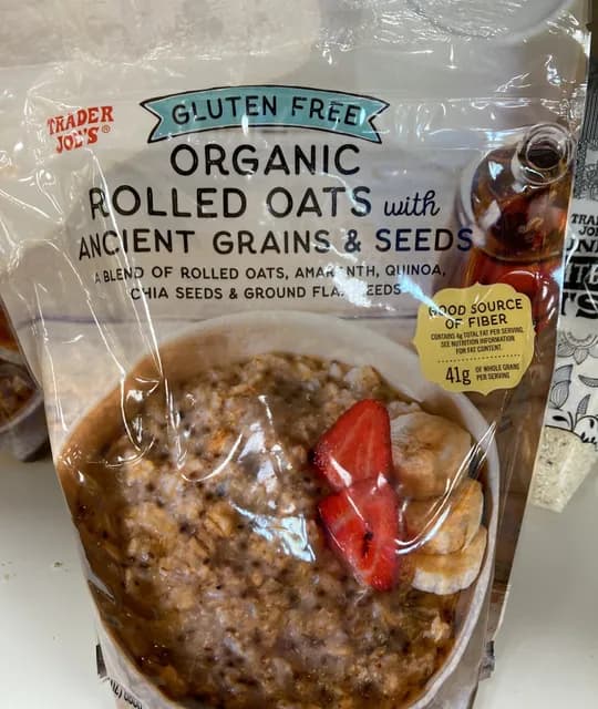 Is it Low FODMAP? Trader Joe's Organic Rolled Oats With Ancient Grains & Seeds