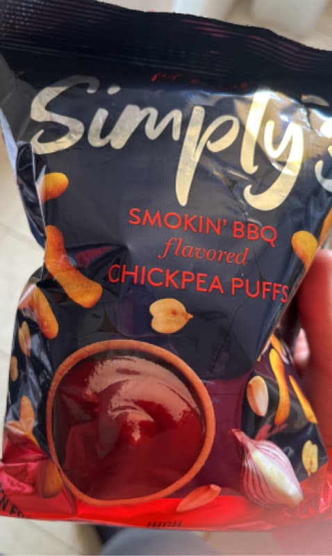 Patislove Simply 3 Smokin' Bbq Flavored Chickpea Puffs