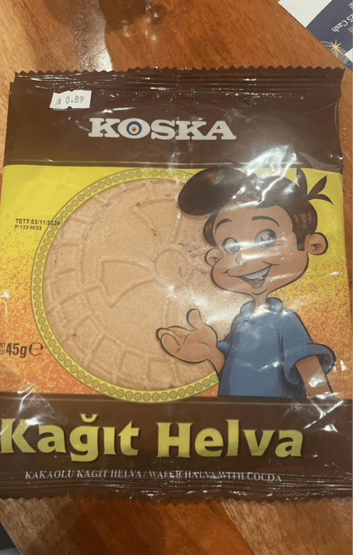 Koska Kagit Helva Wafer Halva With Cocoa