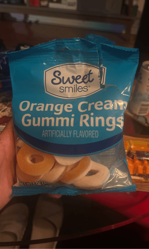 Sweet Smiles Orange Cream Gummi Rings