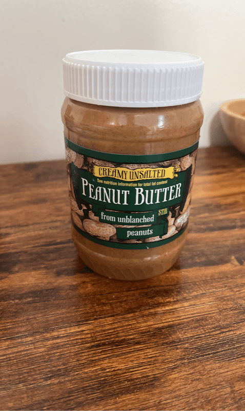 Trader Joe'S Creamy Unsalted Peanut Butter From Unblanced Peanuts