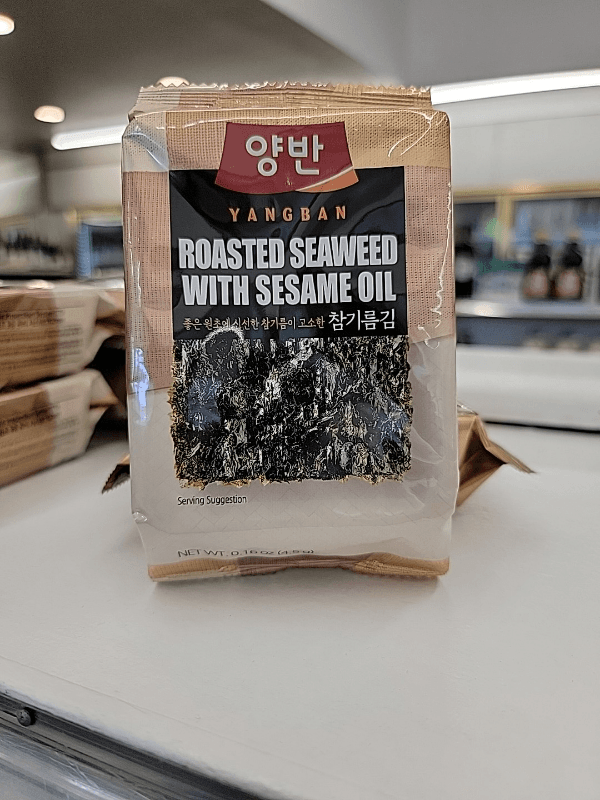 Yangban Roasted Seaweed With Sesame Oil