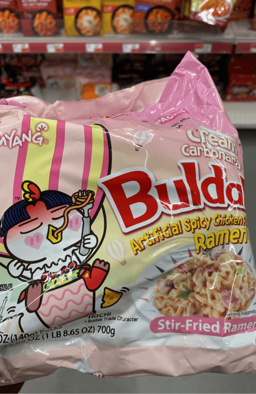 Samyang Buldak Cream Carbonara Spicy Chicken Flavor Stir-Fried Ramen