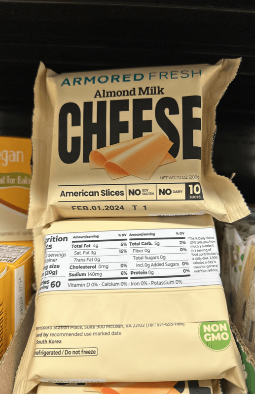 Armored Fresh Almond Milk Cheese American