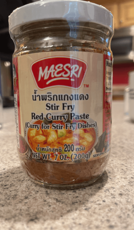 Maesri Stir Fry Red Curry Paste