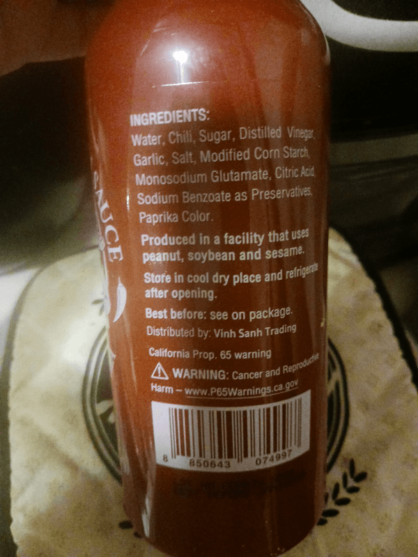 Lee Brand Sriracha Hot Chili Sauce