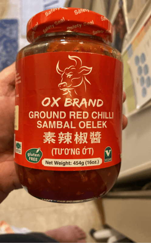 Ox Brand Ground Red Chili Sambal Oelek